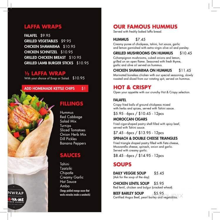 Menu page 2