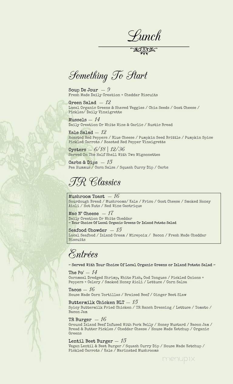 Menu page 1