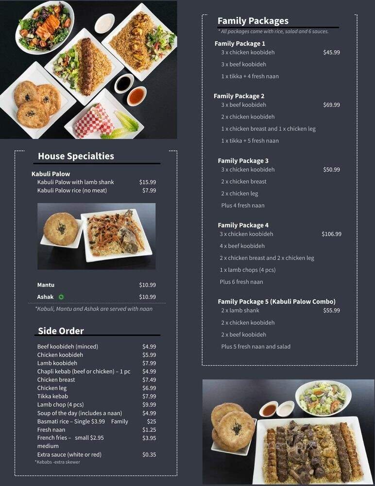 Menu page 1