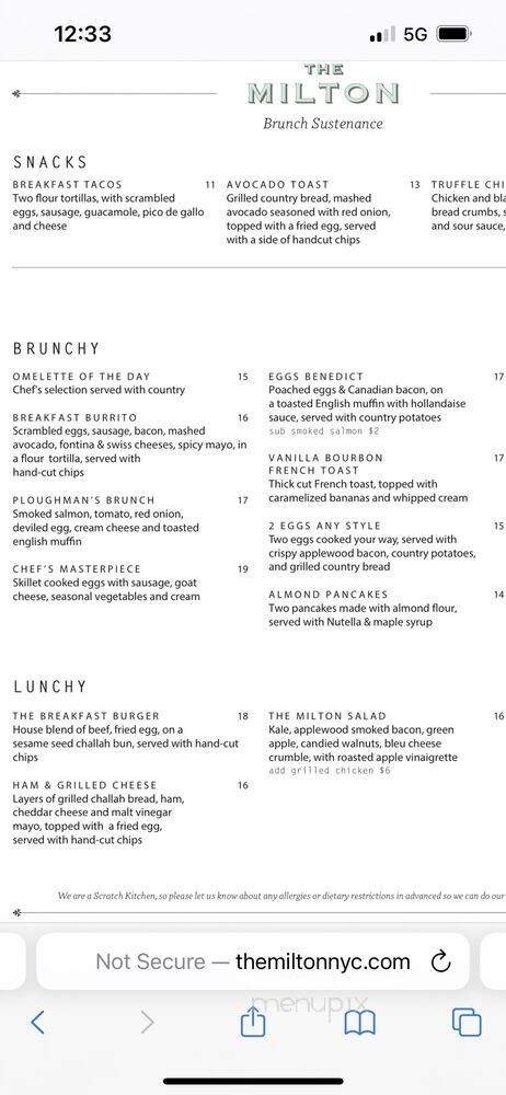 Menu page 2