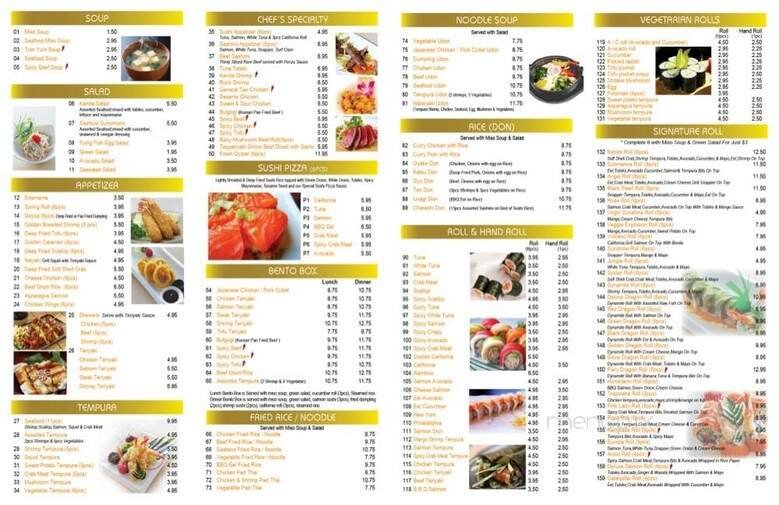 Menu page 1