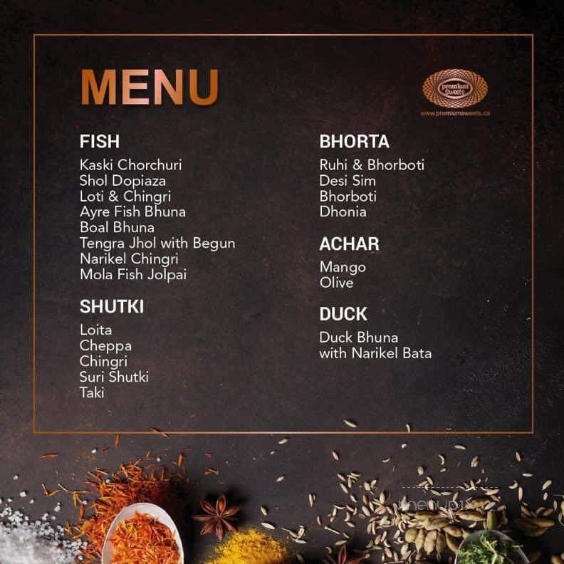 Menu page 1