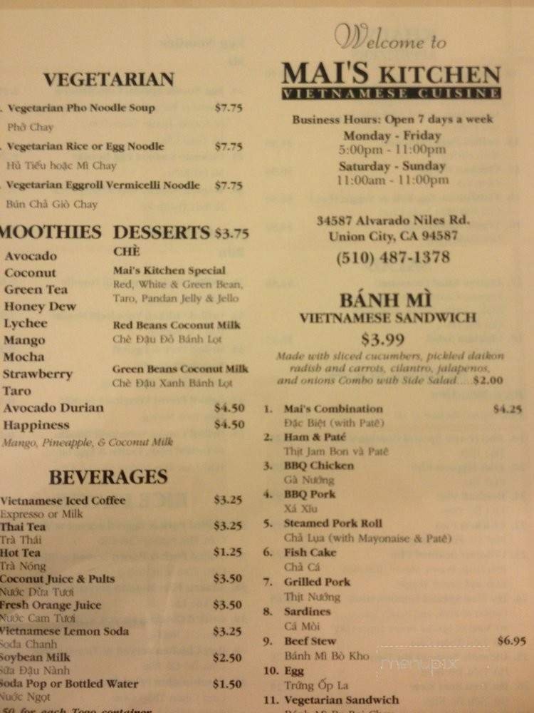 Menu page 2