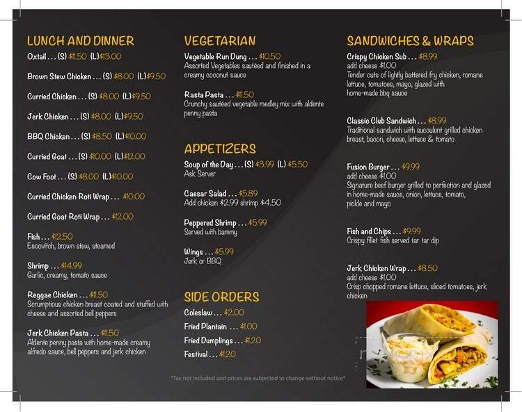 Menu page 2