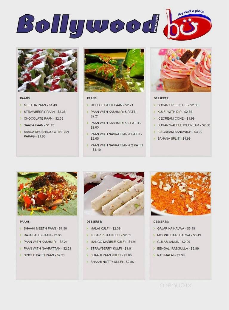 Menu page 2