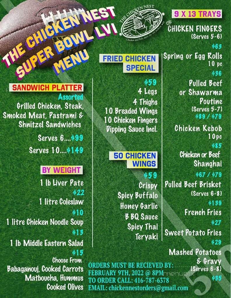 Menu page 1