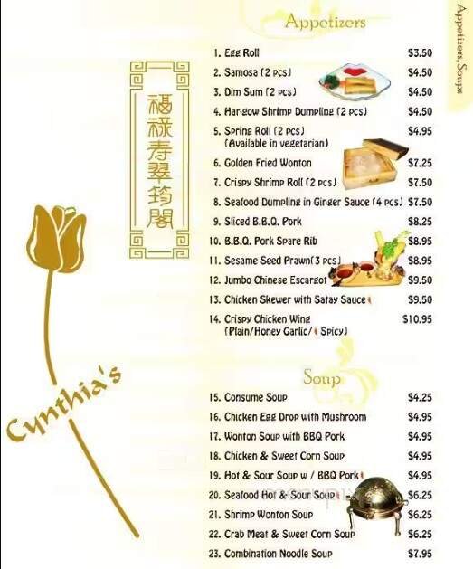Menu page 2