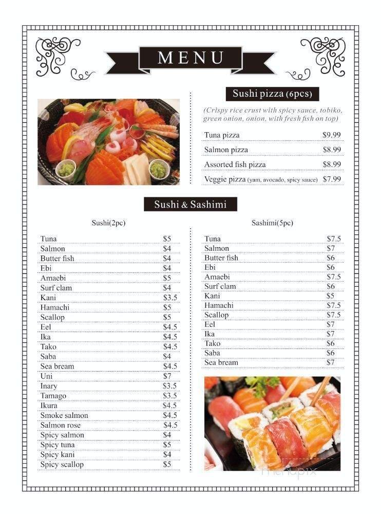 Menu page 1