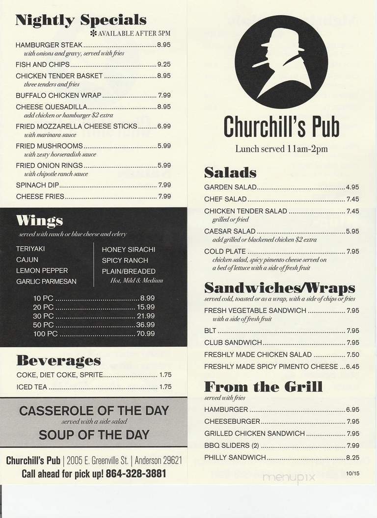 Menu page 1