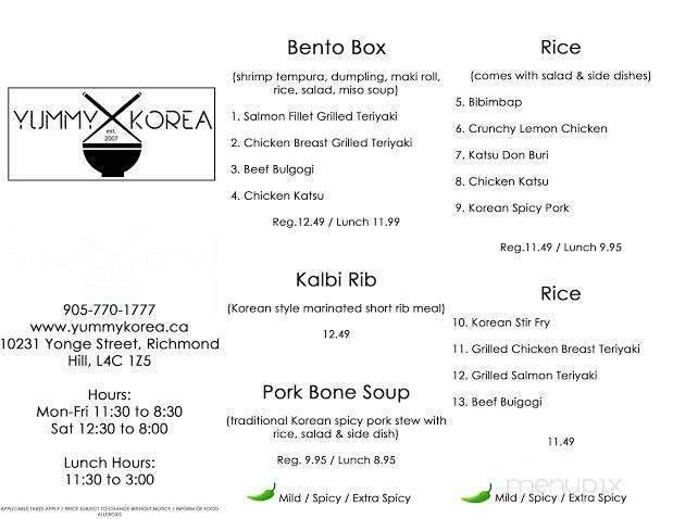 Menu page 2
