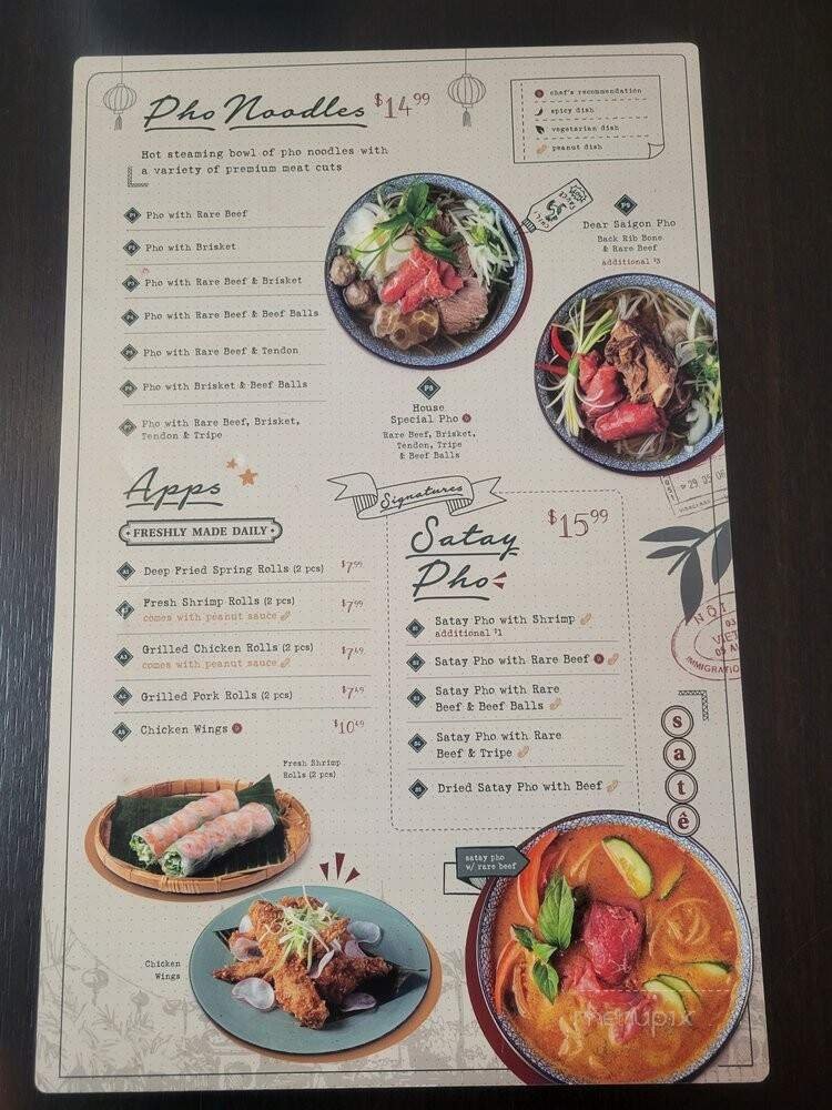 Menu page 1