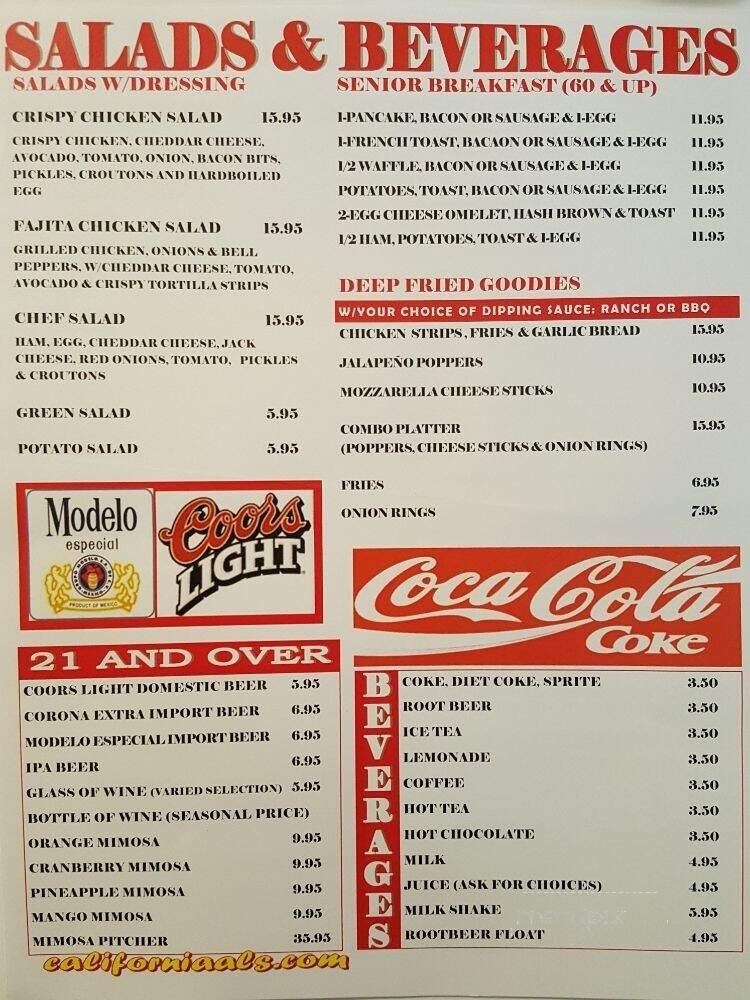 Menu page 1