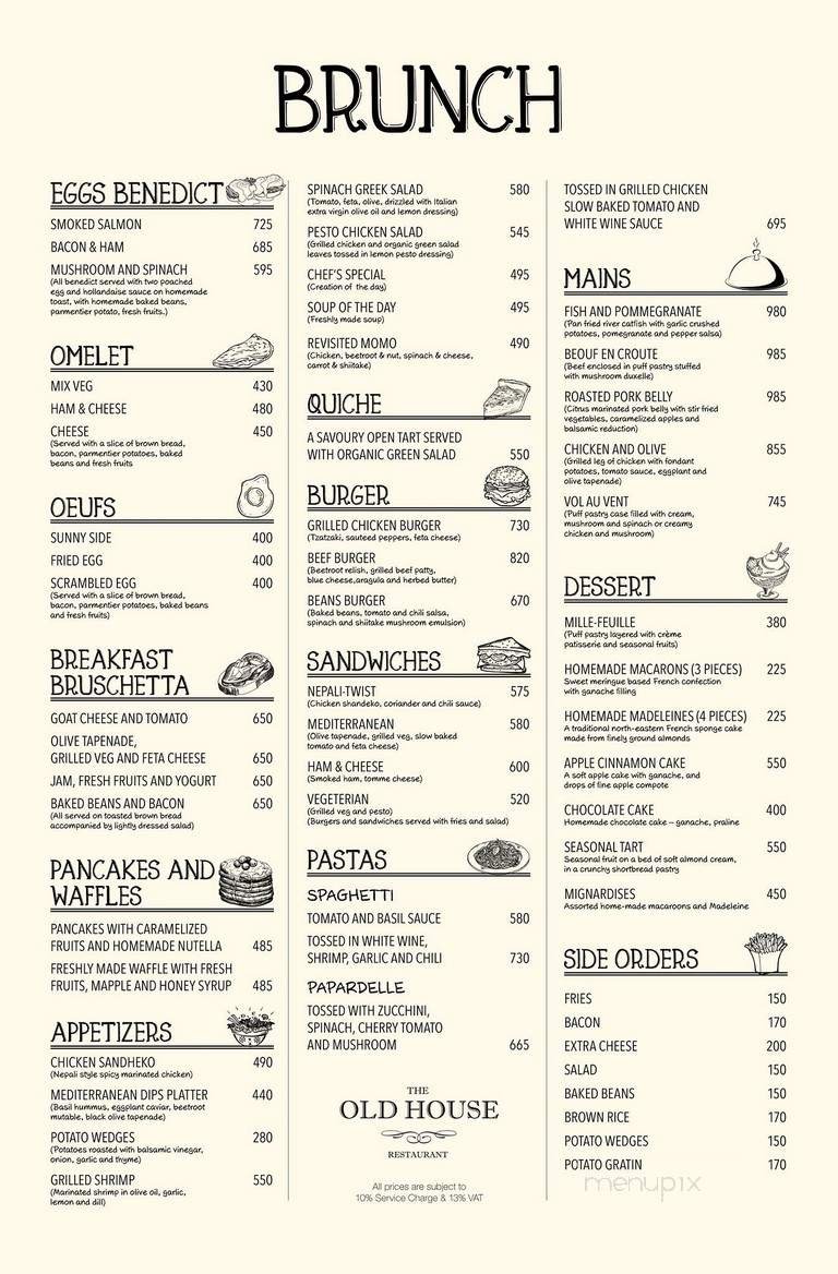 Menu page 1