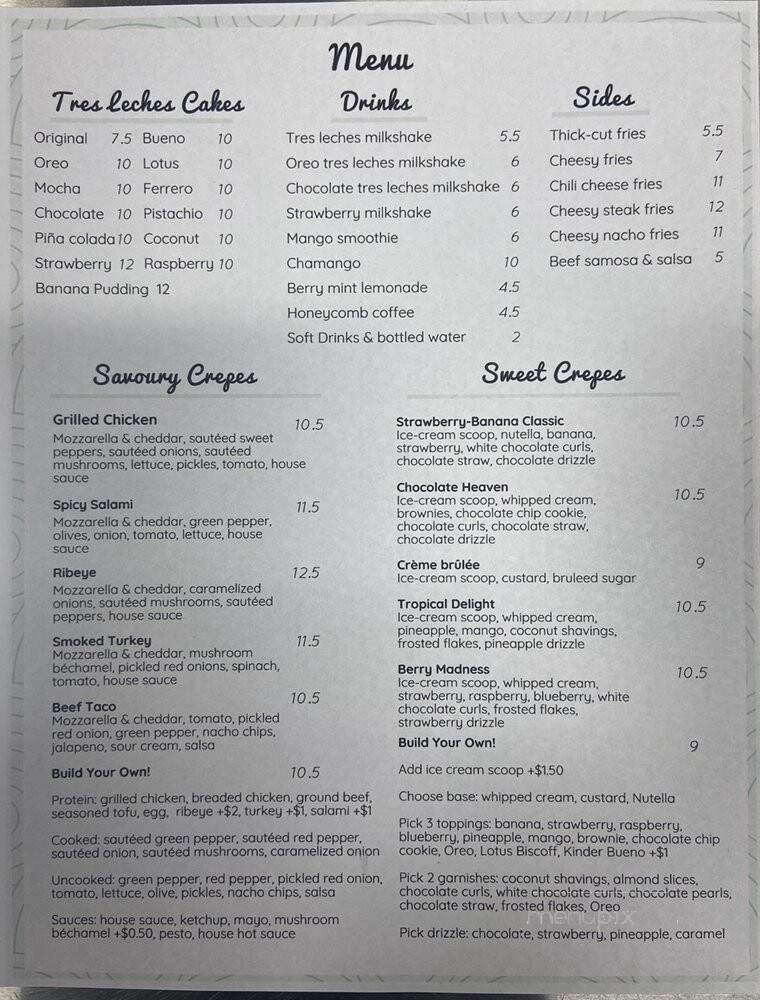 Menu page 1