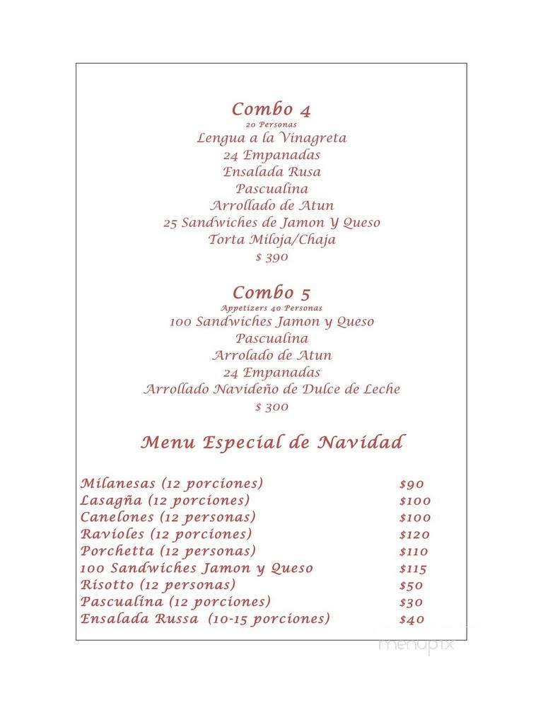 Menu page 2