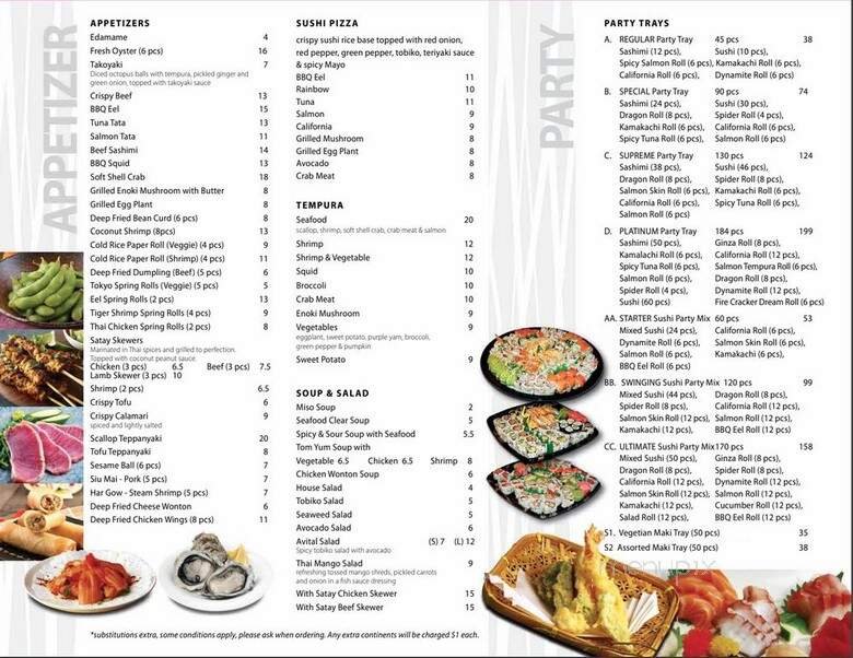 Menu page 2