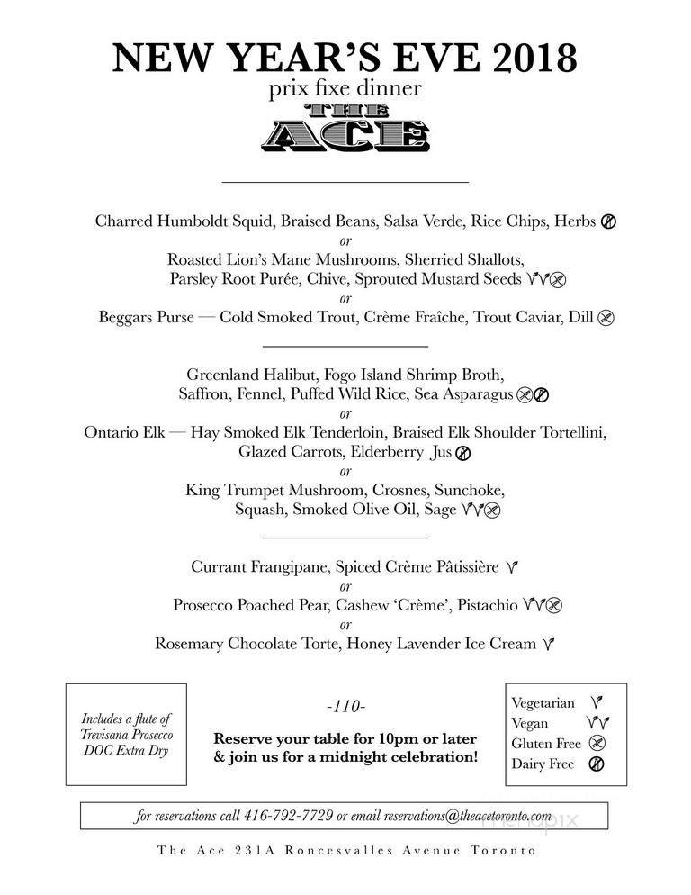 Menu page 1