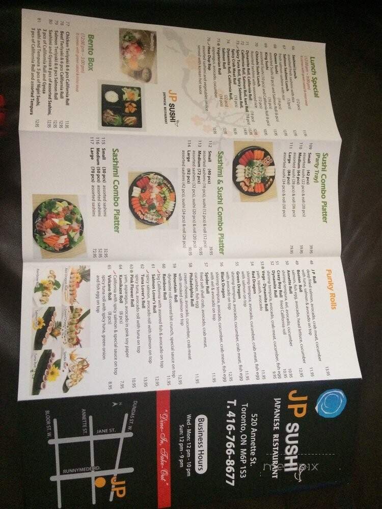 Menu page 1