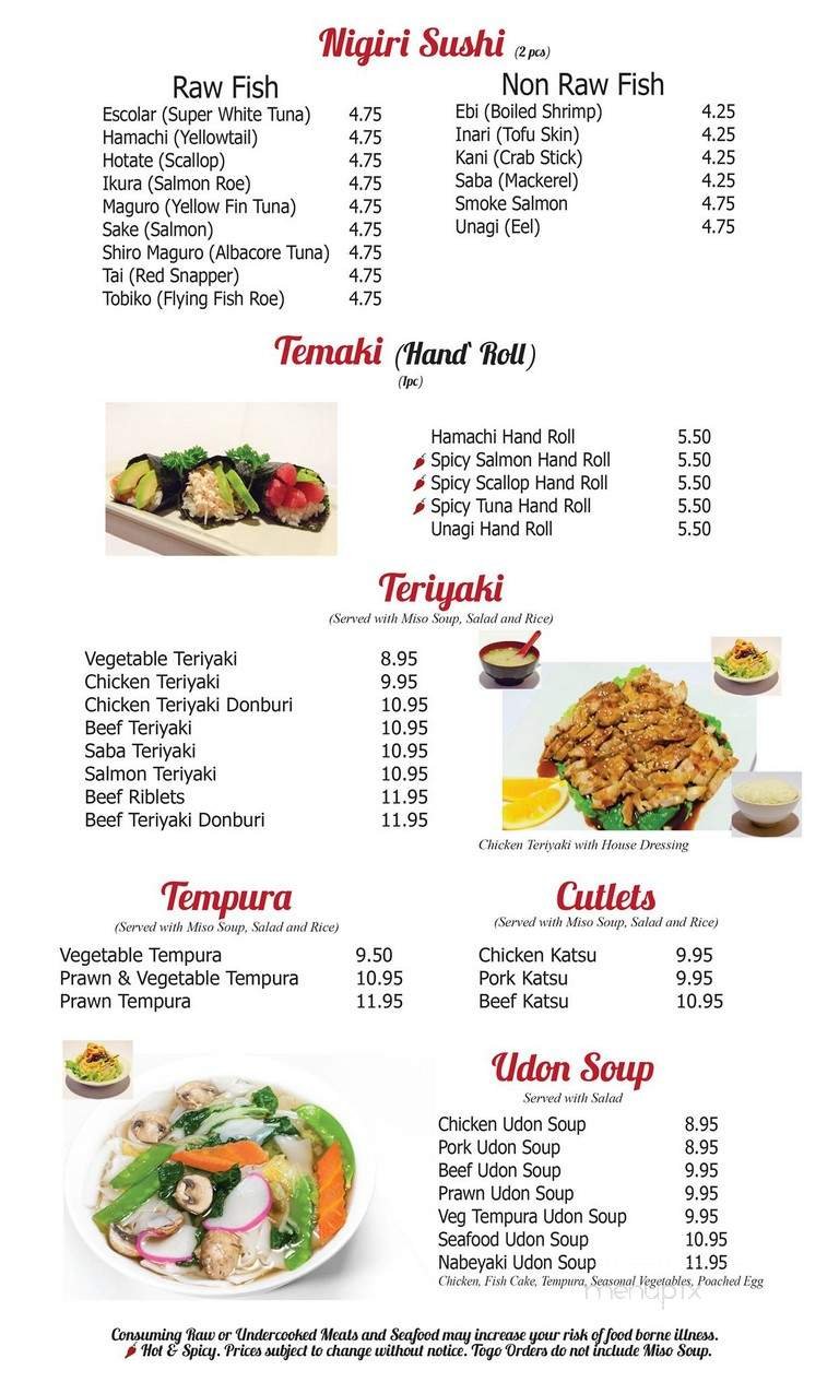 Menu page 2