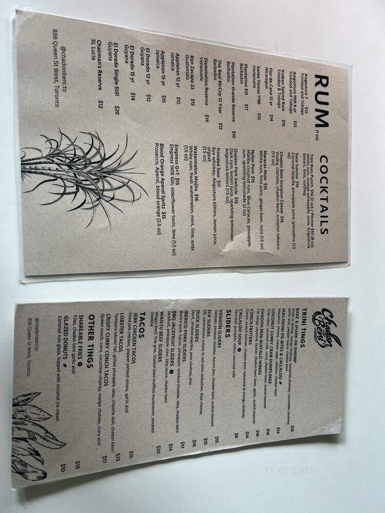 Menu page 2