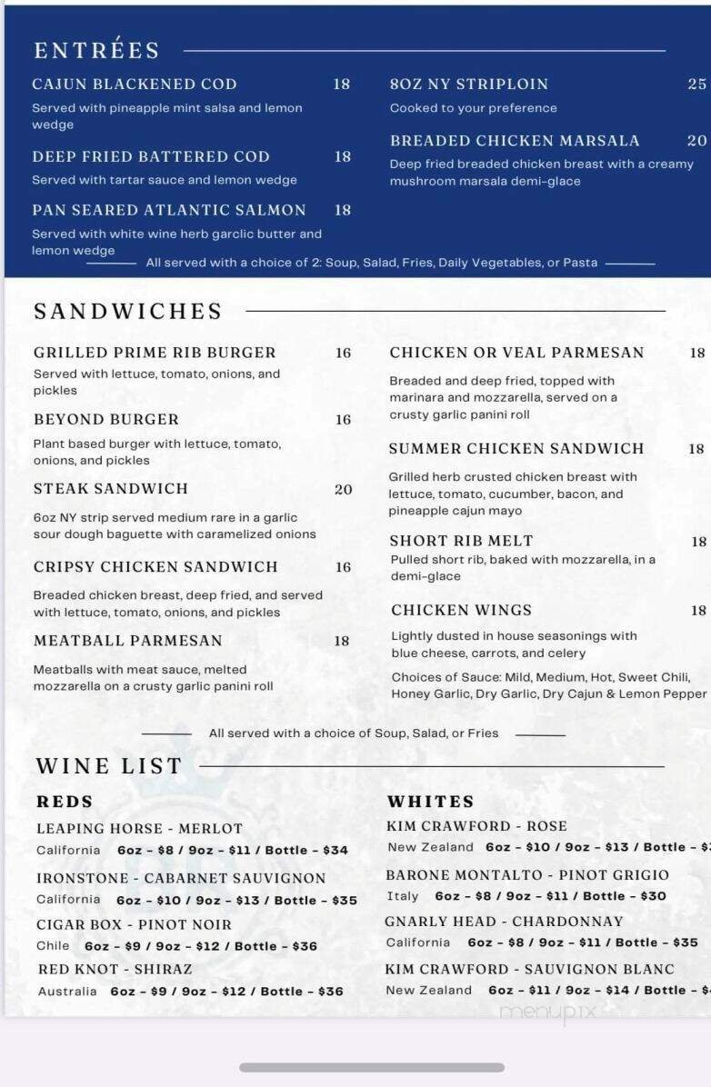 Menu page 1