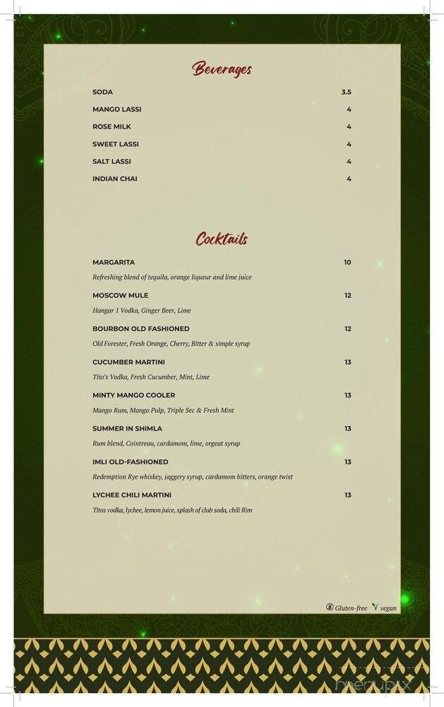 Menu page 6