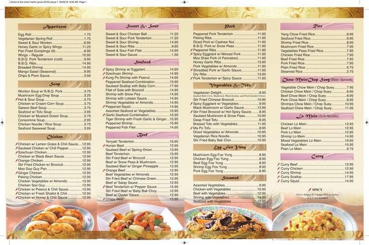 Menu page 2