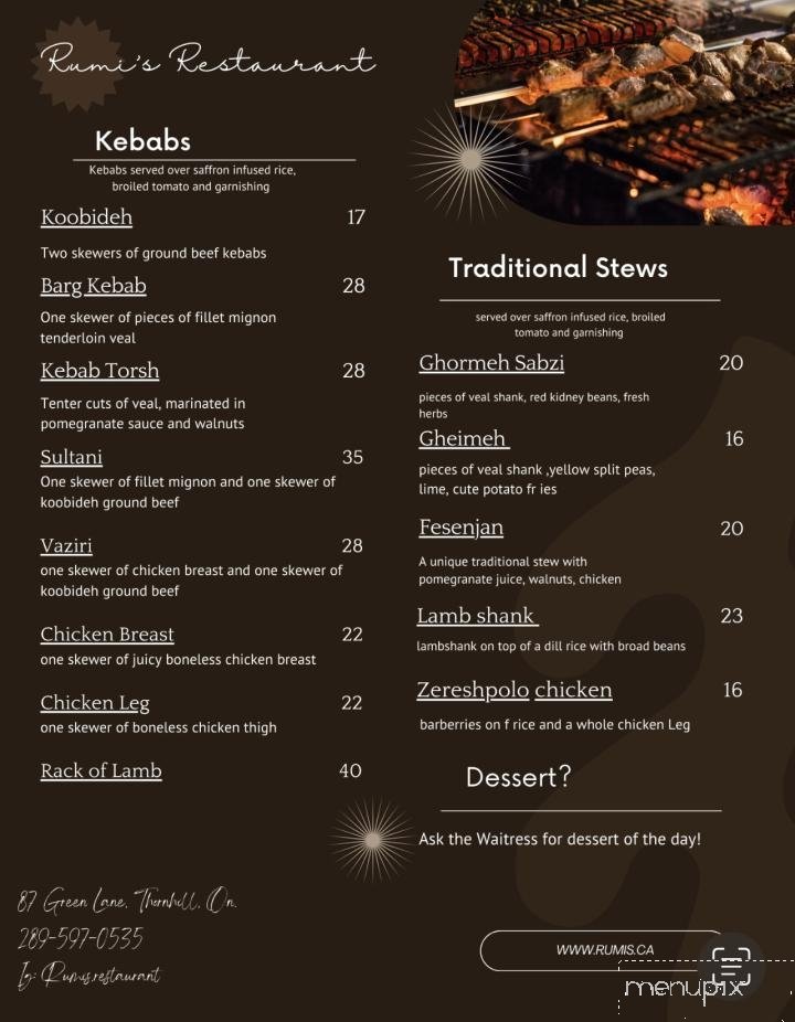 Menu page 1