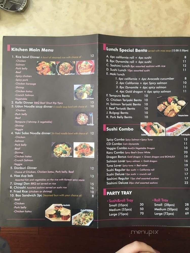 Menu page 2