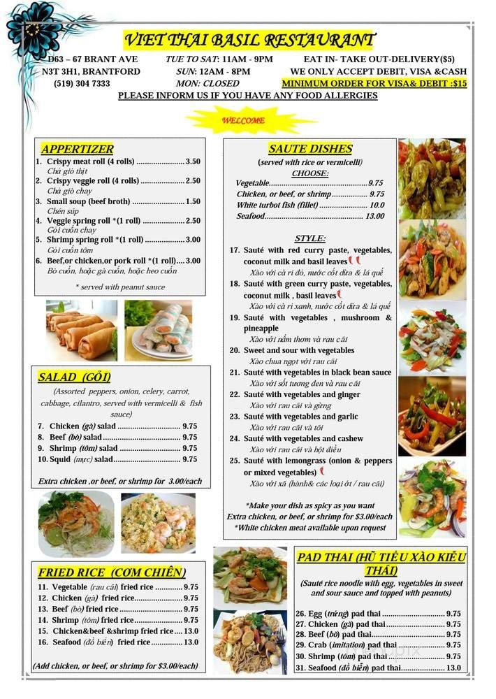 Menu page 1
