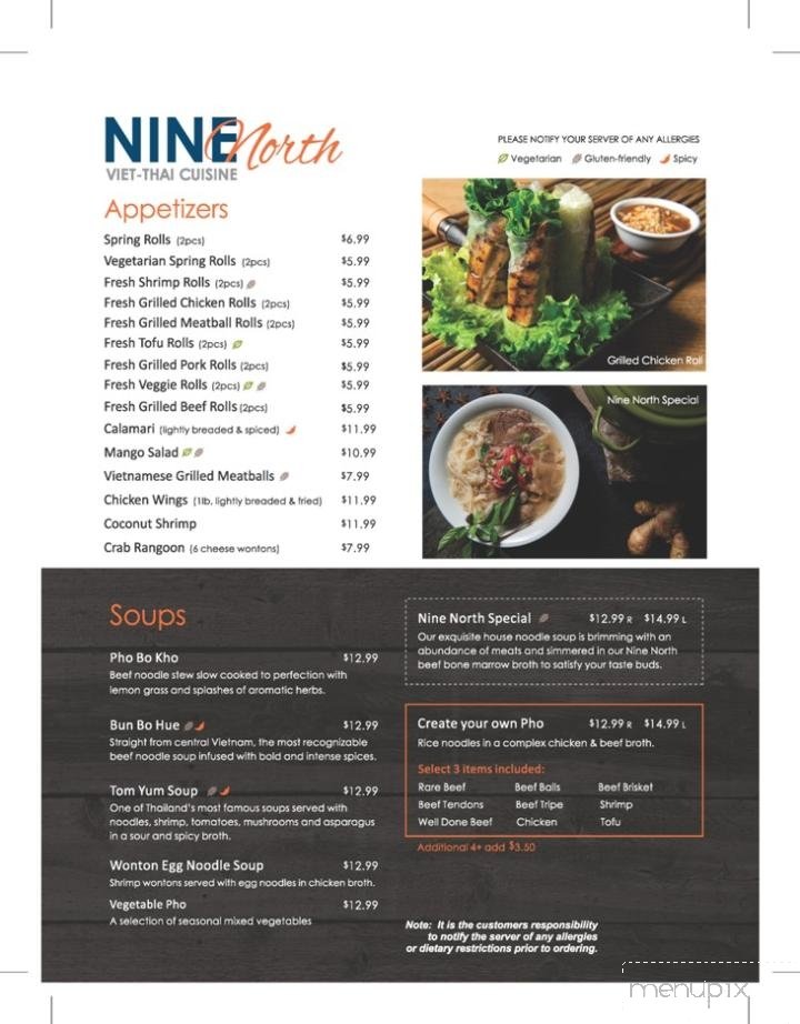 Menu page 1