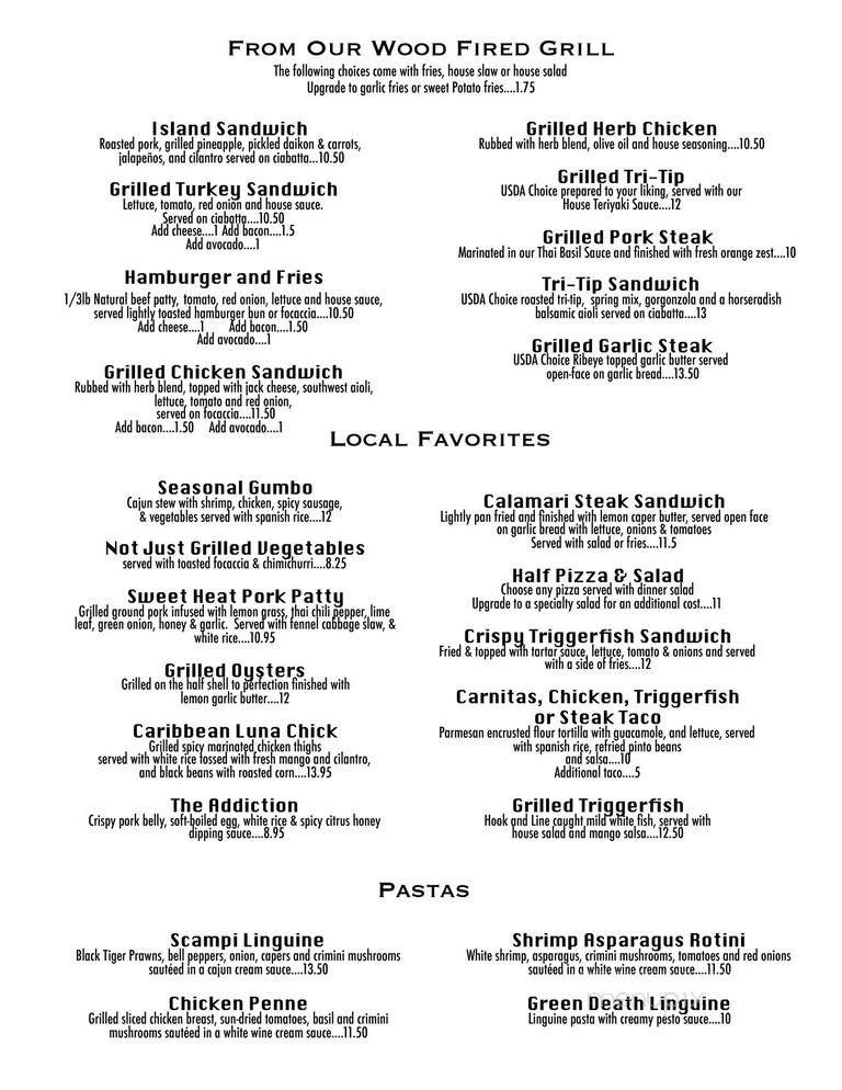 Menu page 1