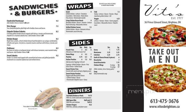 Menu page 1