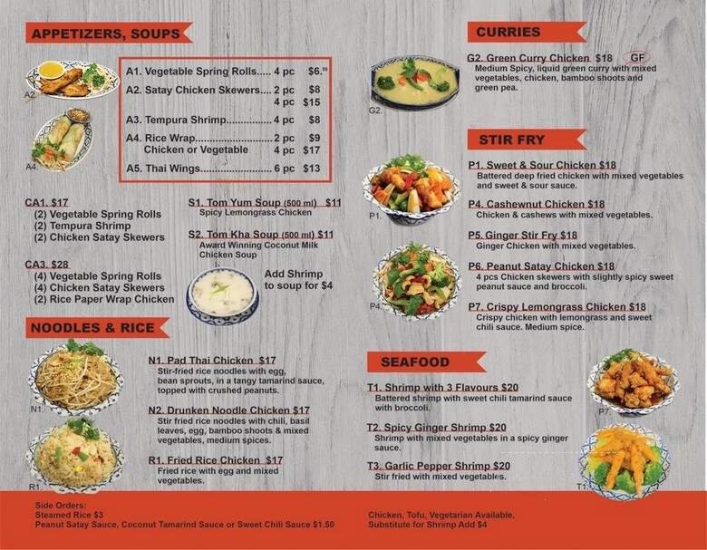 Menu page 1