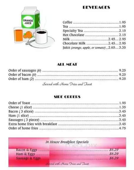 Menu page 1