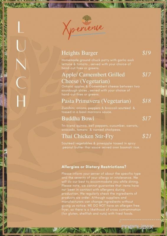 Menu page 1