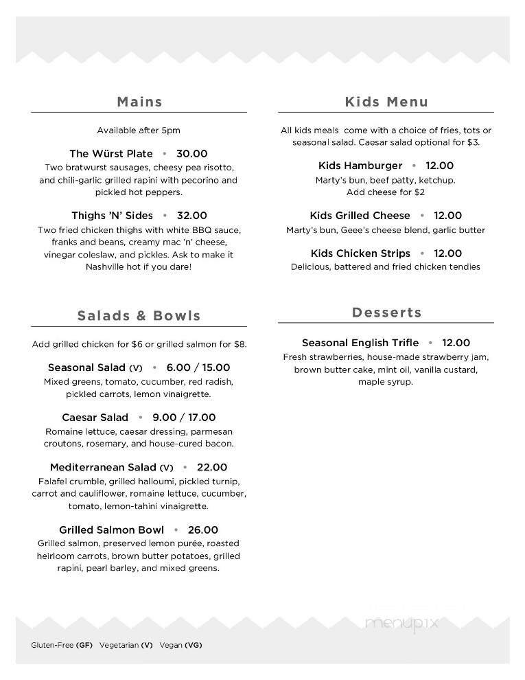 Menu page 2