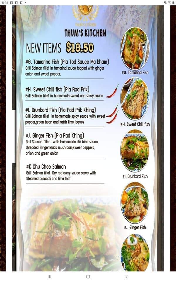 Menu page 1