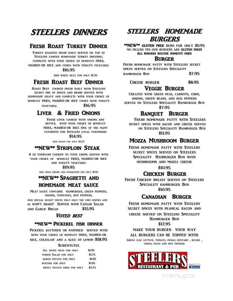 Menu page 1