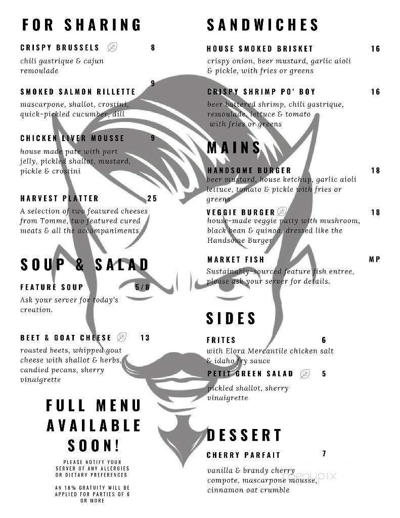Menu page 1