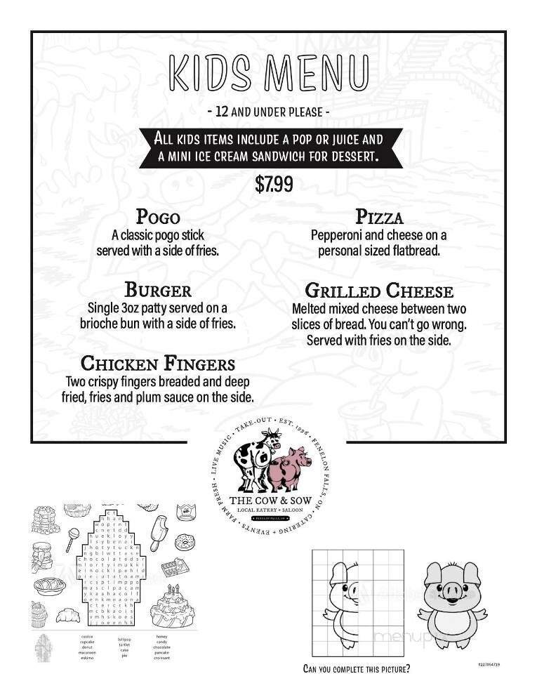 Menu page 2