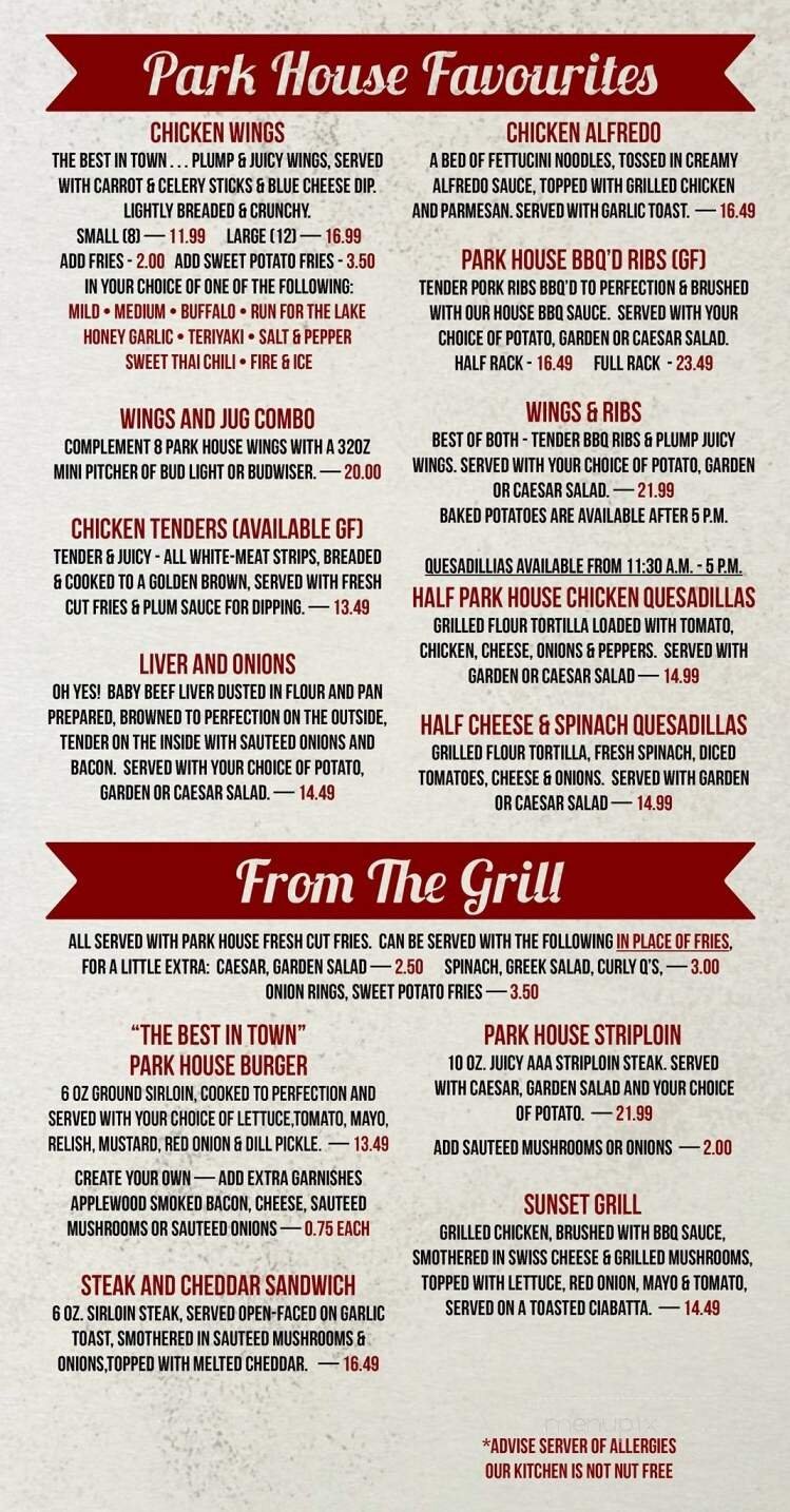 Menu page 2