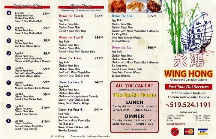 Menu page 1