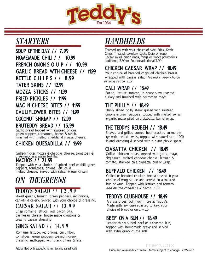 Menu page 1