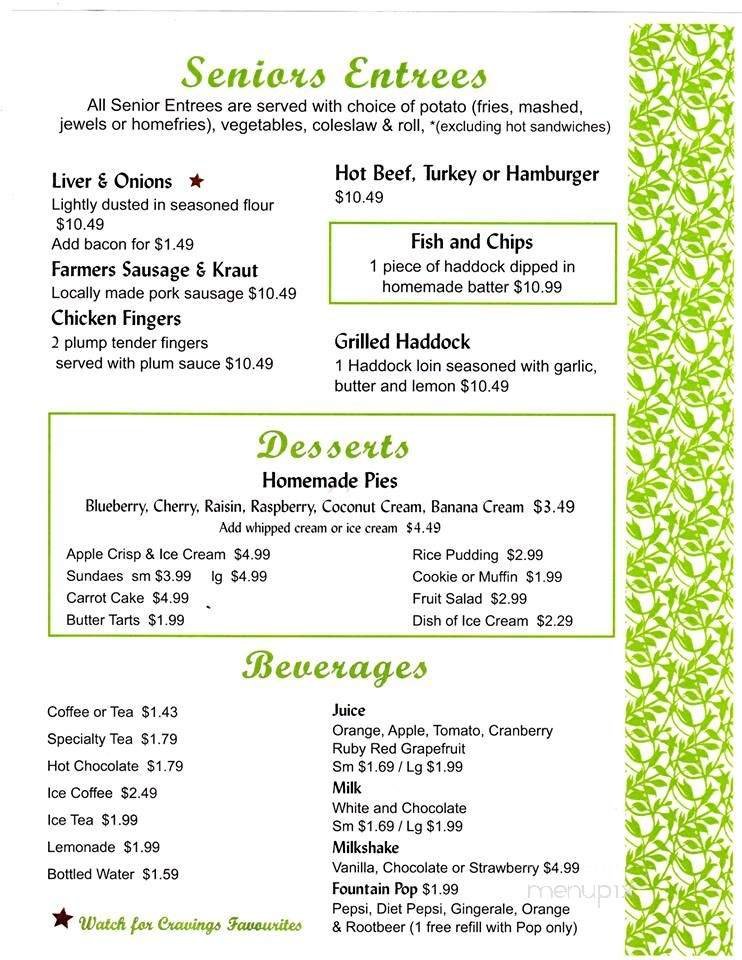 Menu page 1