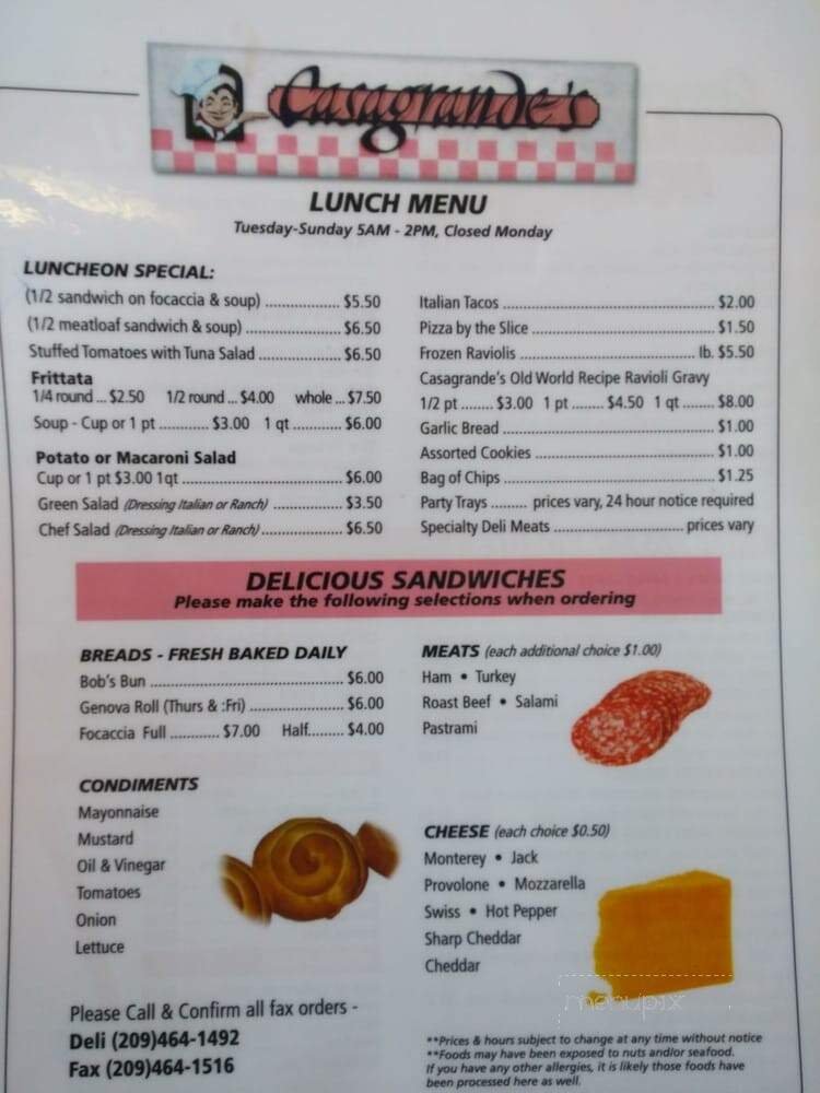 Menu page 6