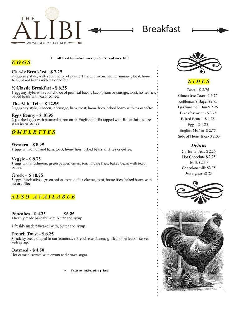 Menu page 1