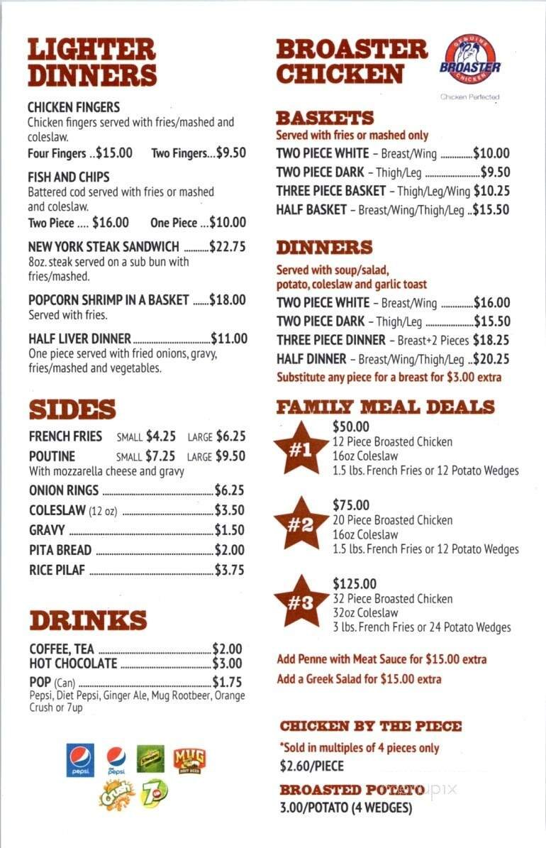 Menu page 2
