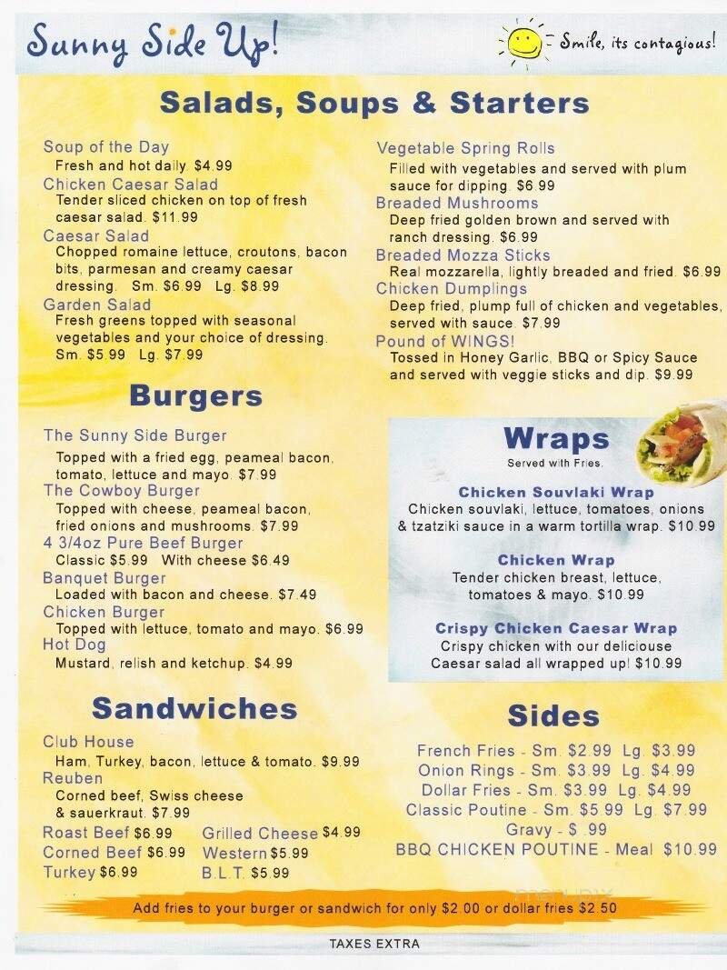 Menu page 1