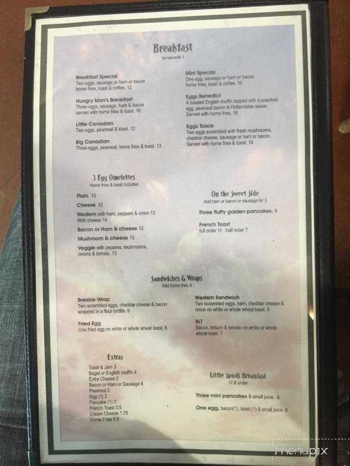 Menu page 1